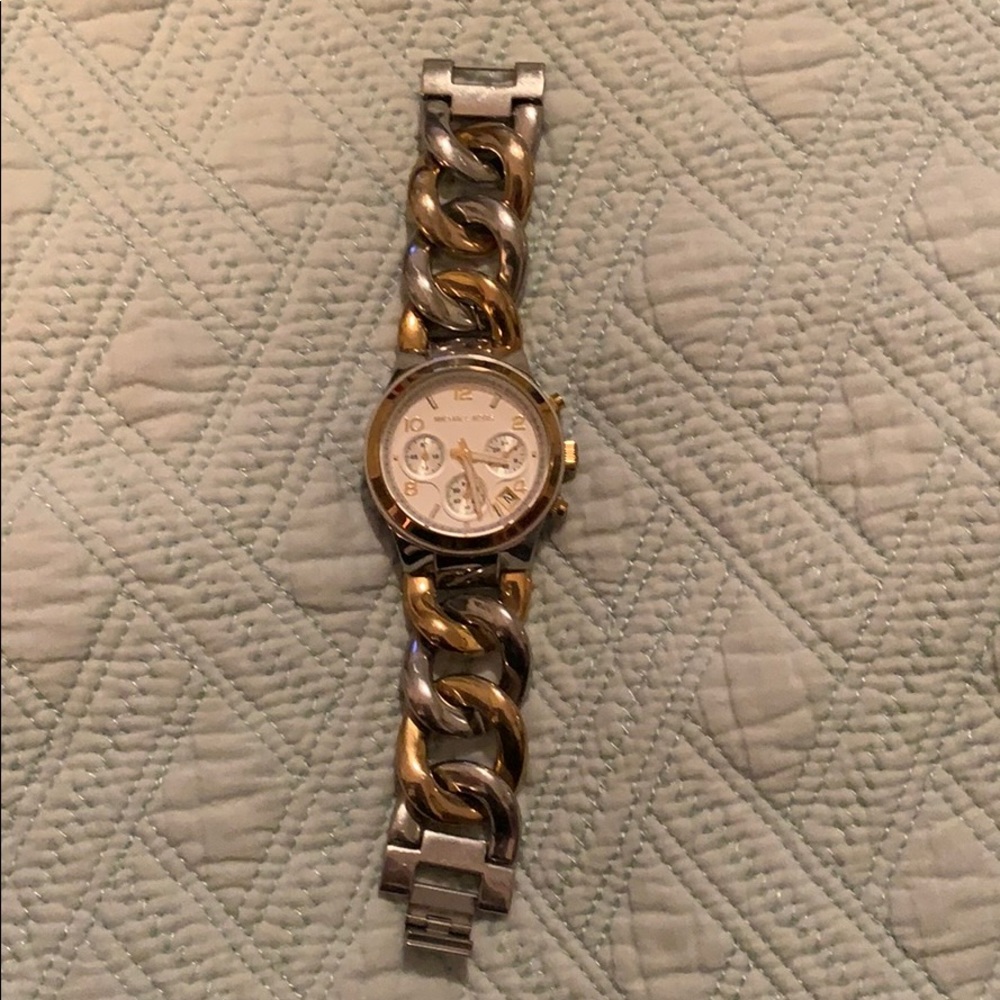 Michael Kors Gold and Silver Chain Link Watch
